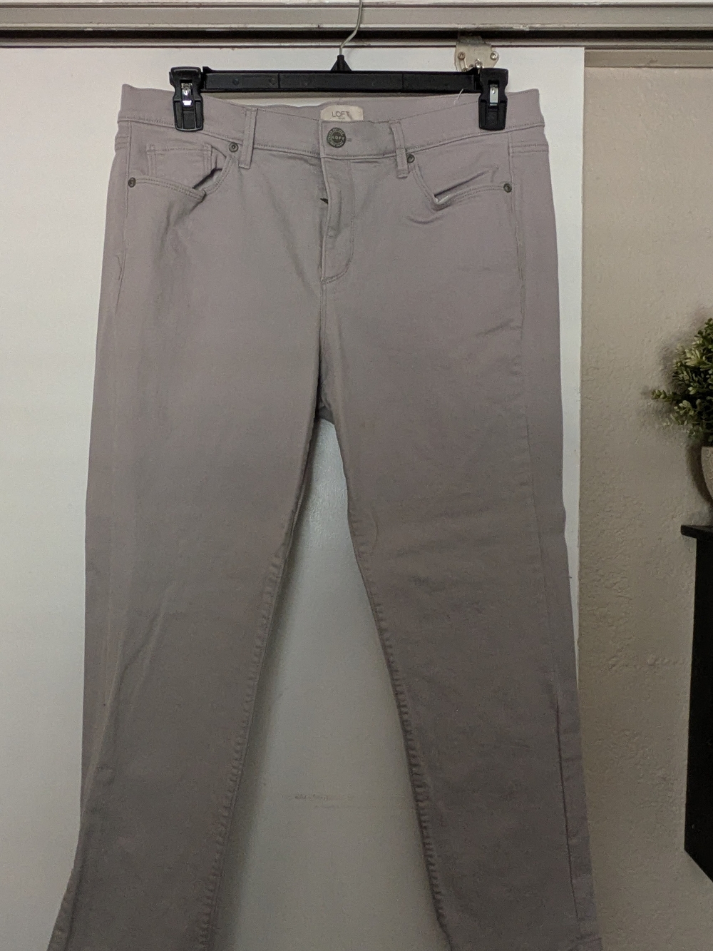 LOFT Skinny Jeans in Taupe Gray